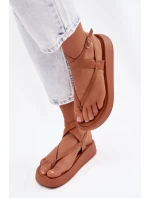 Dámské sandály na platformě Camel model 22038420 - Boto