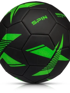 Meteor Spin 5 futbalová lopta čierna/zelená