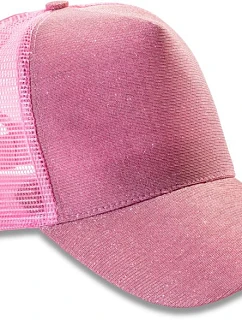 Result Headwear RC 090X 5-panelová trblietavá čiapka „New York“ 28.090X ružová