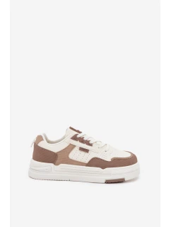 Sneakersy Na Platformie Big Star OO274A151 Ciemnobeżowe