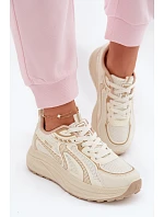 Dámské sportovní tenisky Big Star model 22073688 HIPOLY SYSTEM Béžové - Big Star Shoes Dámské sportovní tenisky Big Star model 22073688 HIPOLY SYSTEM Béžové - Big Star Shoes