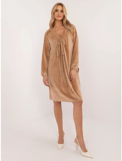 Šaty DHJ SK 19890.86P camel