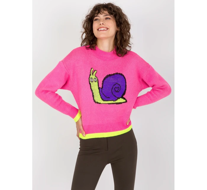 Dámsky sveter EM SW 1027 01 ružový