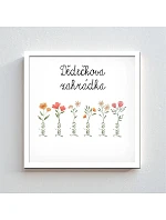 Personalizovaný magický fotob obraz v ráme – štvorcový 20x20 – kvetinová záhradka Personalizovaný magický fotob obraz v ráme – štvorcový 20x20 – kvetinová záhradka