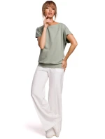 Dámská halenka model 18956054 Pistácie Made Of Emotion - Moe Dámská halenka model 18956054 Pistácie Made Of Emotion - Moe