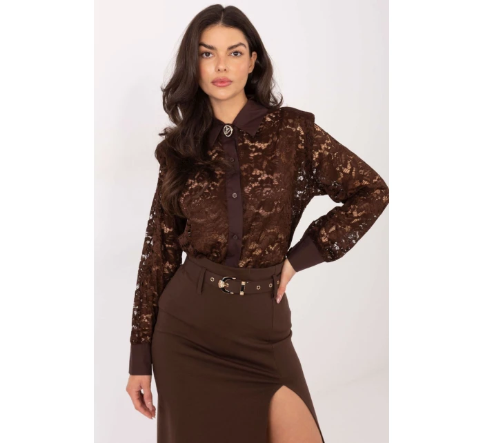 Košeľa s dlhým rukávom model 222321 Taliansko Moda