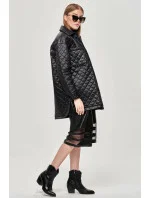 Tenká černá dámská bunda s límcem model 15846247 - Ann Gissy