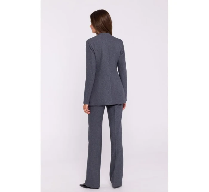 model 20502954 Květinové sako šedé - STYLOVE model 20502954 Květinové sako šedé - STYLOVE