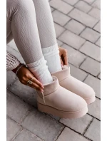 Dámske zateplené snežnice s kožušinou Light Beige Xamella Dámske zateplené snežnice s kožušinou Light Beige Xamella