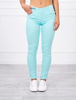 Dámske džínsové nohavice 2639 Tyrkysová - Kesi
