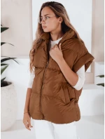 Dámská prošívaná vesta camel Dstreet model 21966304 - FashionStreet