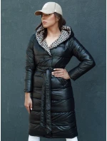 Dámský prošívaný zimní kabát s kapucí černý Dstreet model 21979685 - FashionStreet