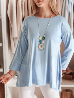 Dámska oversize maslová blúzka s príveskom COMFILA modrá FashionStreet RY2788