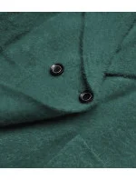 Tmavozelený krátky prehoz cez oblečenie typu alpaka (CJ65)