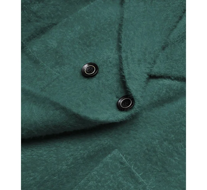 Tmavozelený krátky prehoz cez oblečenie typu alpaka (CJ65)