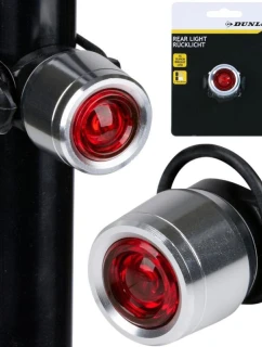 HLINÍKOVÁ ZADNÁ LAMPA NA BICYKEL DUNLOP