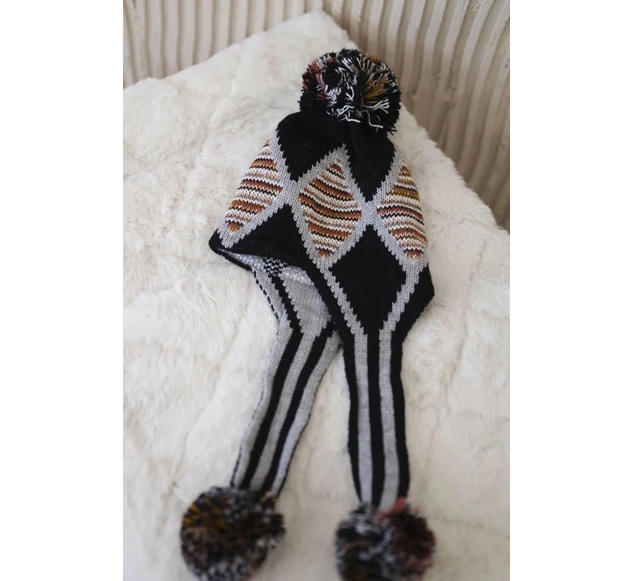 Dámska klapka na uši Eunika K322 black+grey