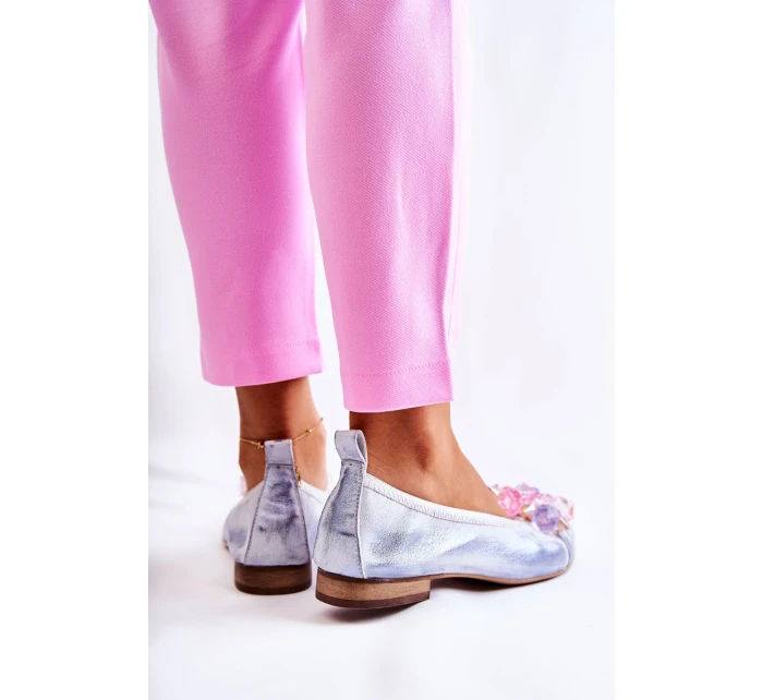 Dámské Kožené Baletky S model 21588973 - Zazoo