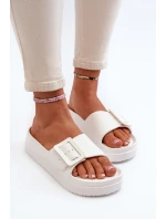 Dámské Pěnové Žabky Na Platformě S Big Star Bílé model 21654884 - Big Star Shoes