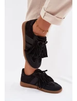 Dámské tenisky s třásněmi Černé model 21954597 - Boto