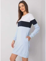 Dámské šaty RV SK model 17926413 bílé a modré - FPrice