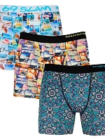 Pánske boxerky fit mix 3PACK PACMRT-PO - 69SLAM