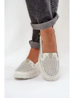 Mokasíny 24PB18-6870 cream - Krok vo veľkom štýle