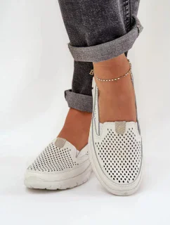 Mokasíny 24PB18-6870 cream - Krok vo veľkom štýle