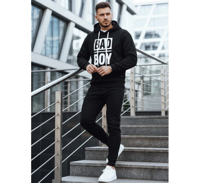 Pánska mikina s kapucňou čierna FashionStreet BX5925