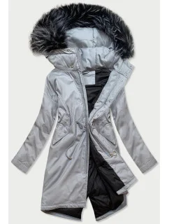 PARKA DAMSKA ZIMOWA Z  SZARA model 21241693 - LJR