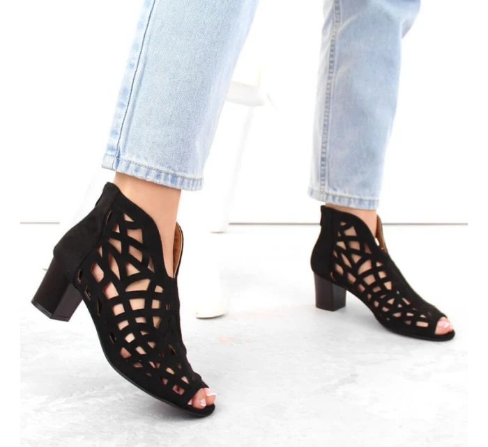 Semišové boty M.Daszynski W model 21958282 černá - M. Daszyński Semišové boty M.Daszynski W model 21958282 černá - M. Daszyński