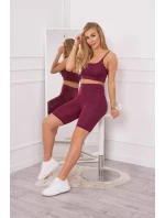 Športový set top + legíny fuchsiová Športový set top + legíny fuchsiová