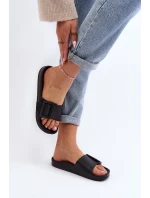 Klapki Damskie Big Star z Klamrą Czarne FF274A389