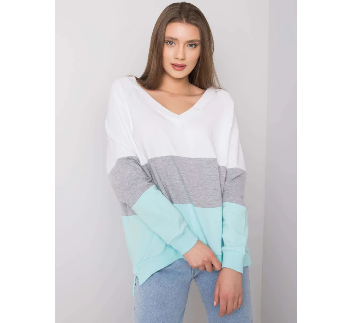 Mikina RV BL 5972.07 biela šedá