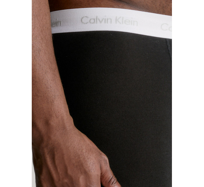 Pánske trenírky Plus Size 3 Pack Trunks Cotton Stretch 000NB2665AAOR čierna - Calvin Klein