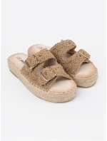 Trendy nazouváky hnědé dámské platforma Trendy nazouváky hnědé dámské platforma