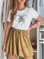 Dámská mini sukně hnědá Dstreet model 21986586 - FashionStreet