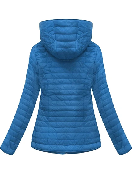 Světle modrá bunda s asymetrickým zipem model 8232358 - LHD