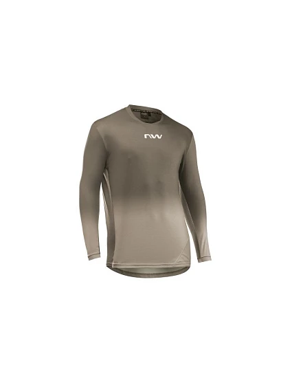 Cyklistické tričko NORTHWAVE Edge 2 Jersey L/s, hnědé Cyklistické tričko NORTHWAVE Edge 2 Jersey L/s, hnědé
