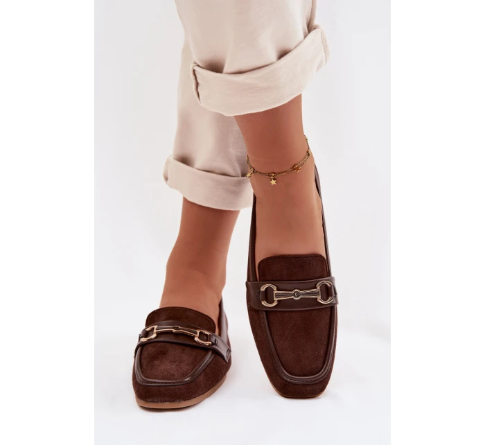 Dámské Mokasíny S Ozdobou Hnědé Palerina
