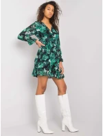 Šaty DHJ SK 12220 1.10P tmavo zelená