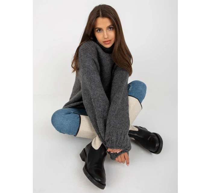 Dámsky sveter LC SW 3018.97P tmavo šedý