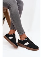 Semišové tenisky Vinceza - čierne