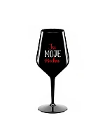 YOU ARE MY EVERYTHING - čierny nerozbitný pohár na víno 470 ml