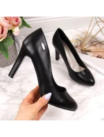 Dámské černé lodičky na podpatku W - Sergio Leone