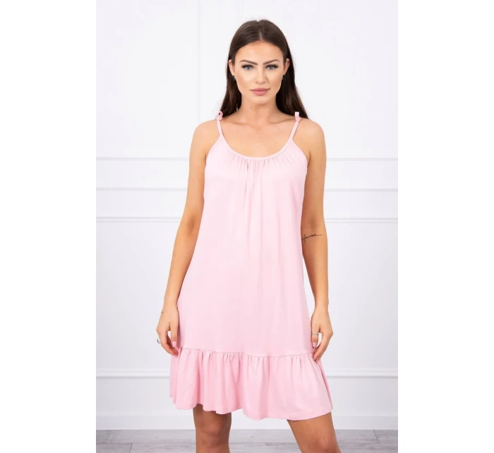 Šaty s pudrově růžové model 18744725 - K-Fashion Šaty s pudrově růžové model 18744725 - K-Fashion