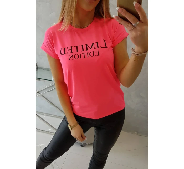 Limitovaná edícia blúzky ružová neón+čierna Limitovaná edícia blúzky ružová neón+čierna
