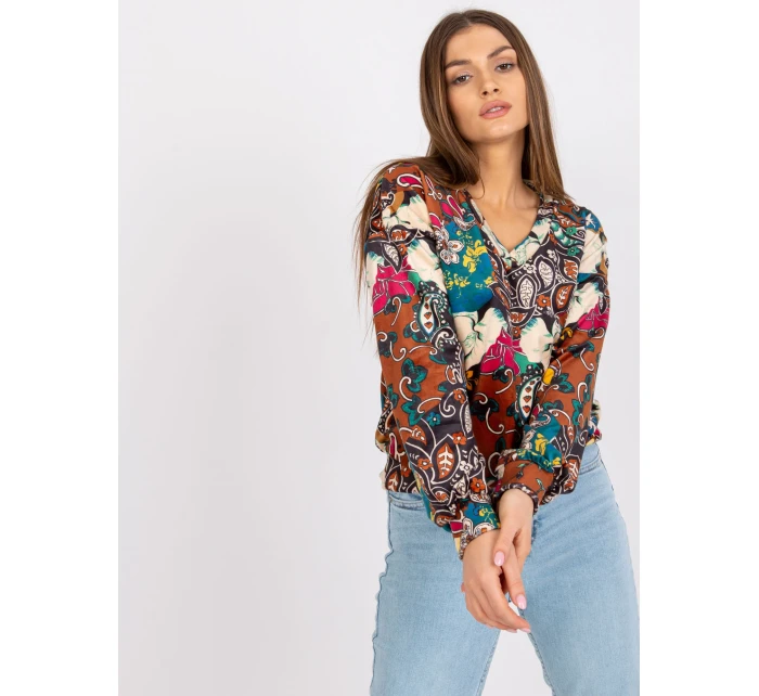 Bluzka DHJ BZ jasny brązowy model 19772269 - FPrice Bluzka DHJ BZ jasny brązowy model 19772269 - FPrice