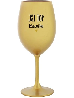 JSI TOP CUP - zlatý pohár na víno 350 ml