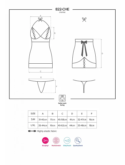 Košilka model 5434878 chemise - Obsessive